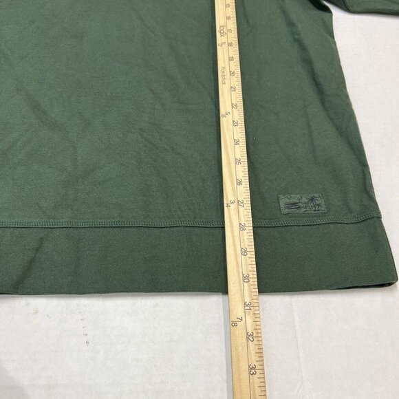 Izod Saltwater Mens 2XLT 1/4 Zip Pullover Sweatshirt Green Relaxed Fit Collar - Picture 3 of 6